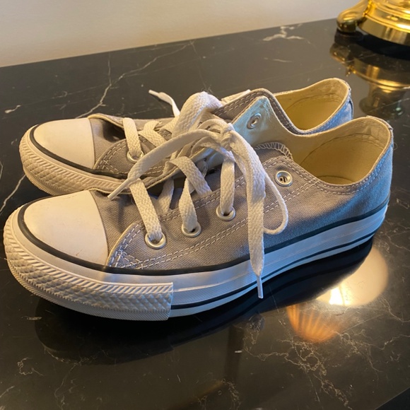 Gray Converse Tennis Shoes size 6 - Picture 4 of 5